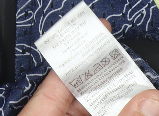 Adidas Womens Blue Track Jacket Size 12 Hooded Full Zip Sportswear