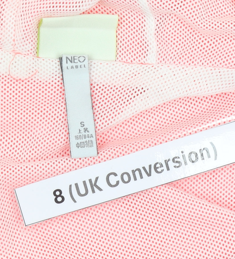 Adidas Women’s Pink White Blue Windbreaker Jacket UK 8