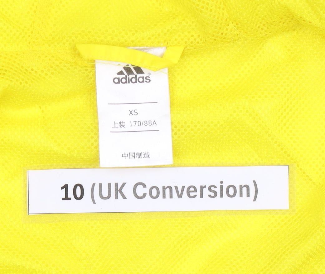 Womens UK Size 10 adidas Multicoloured Windbreaker Coat