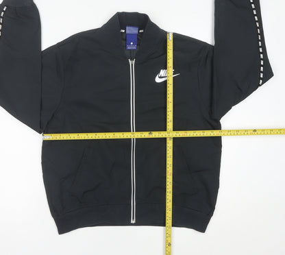 Nike Womens Black Size 10 Track Jacket Lightweight Full Zip