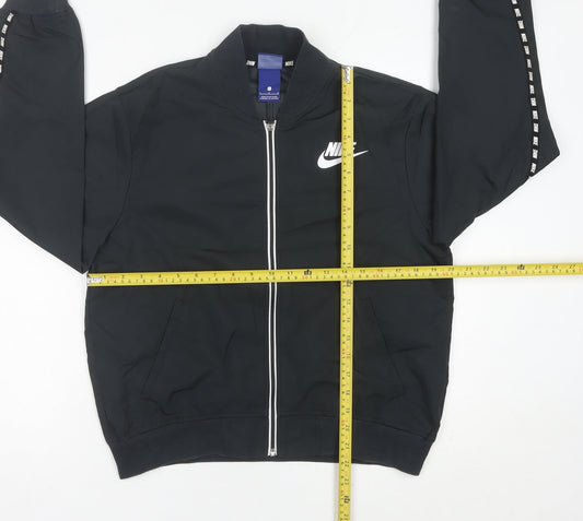 Nike Womens Black Size 10 Track Jacket Lightweight Full Zip