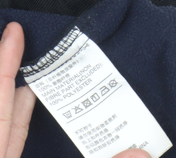 Adidas Womens Black Size 10 Windbreaker Hooded Jacket