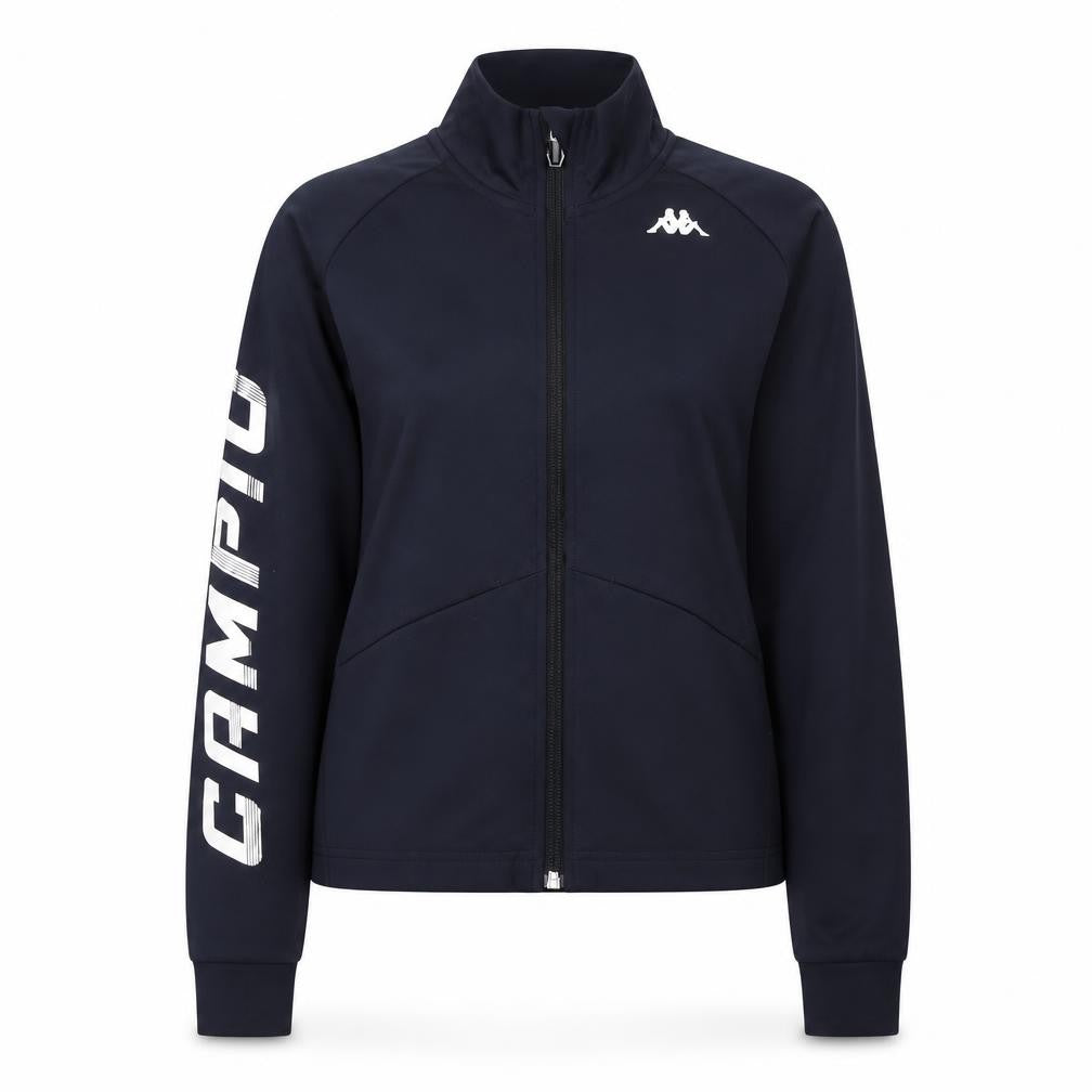 Womens UK Size 6 Kappa Blue Gym & Training Running & Jogging Walking Jacket