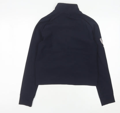 Kappa Womens Blue Size 6 Track Jacket Slim Fit Full Zip Activewear