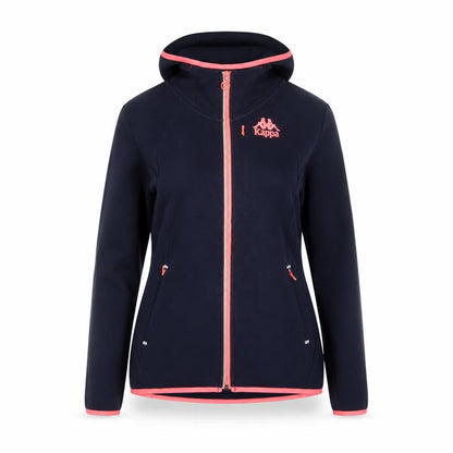 Womens UK Size 8 Kappa Blue Full Zip Hoodie