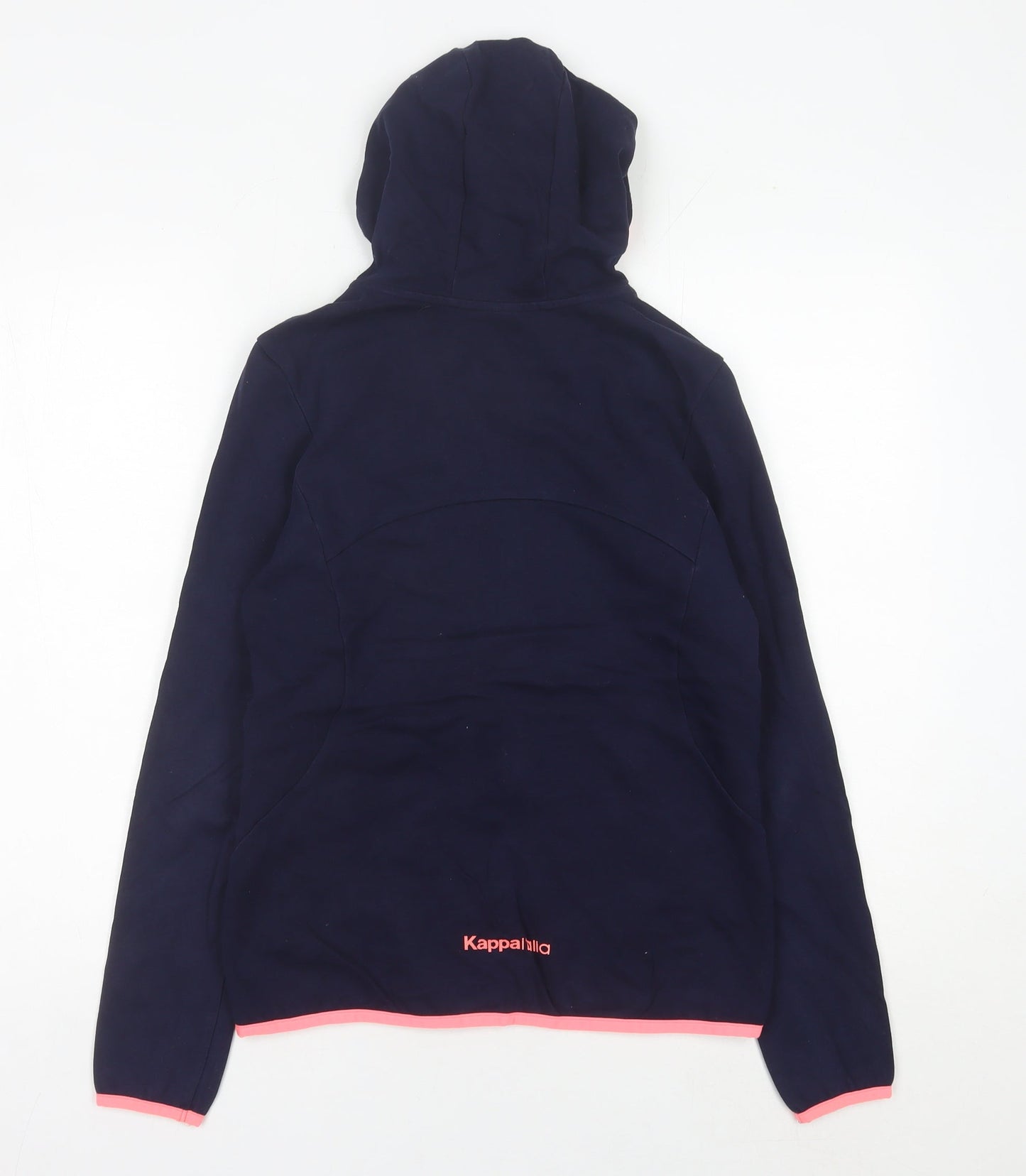 Kappa Womens Navy Full Zip Hoodie Jacket UK 8 with Hooded Design
