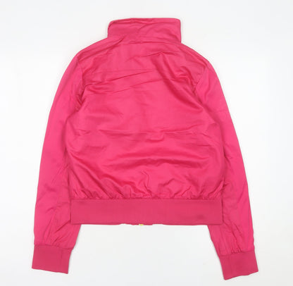 Kappa Womens Pink Track Jacket Size 10 Full Zip Lightweight Sports