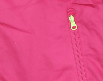 Kappa Womens Pink Track Jacket Size 10 Full Zip Lightweight Sports