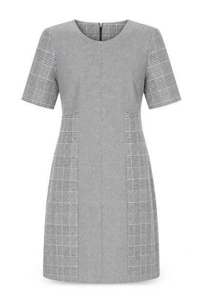 Next Women’s Grey Check Sheath Workwear Dress Size 8