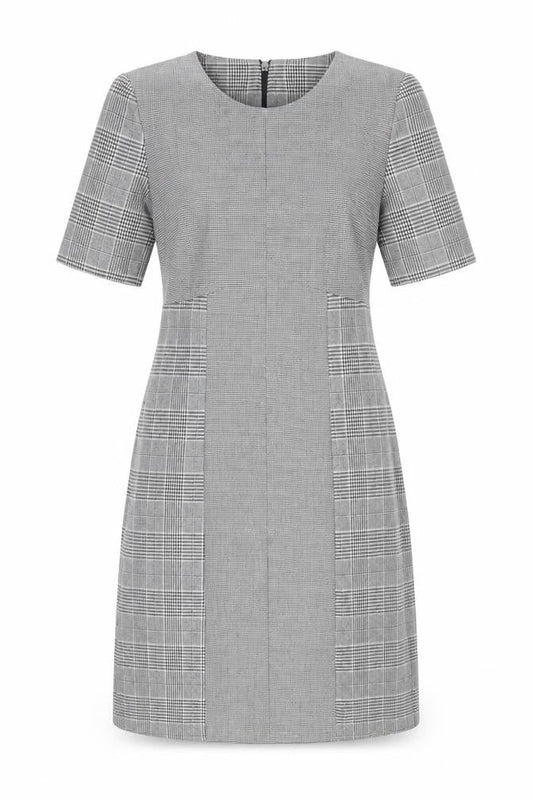 Next Women’s Grey Check Sheath Workwear Dress Size 8