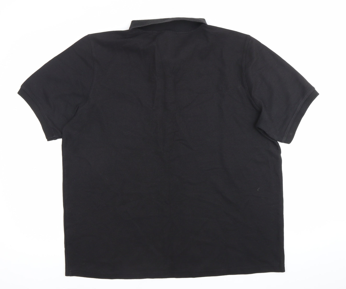 Slazenger Men’s Black 2XL Polo Shirt Regular Fit Short Sleeve