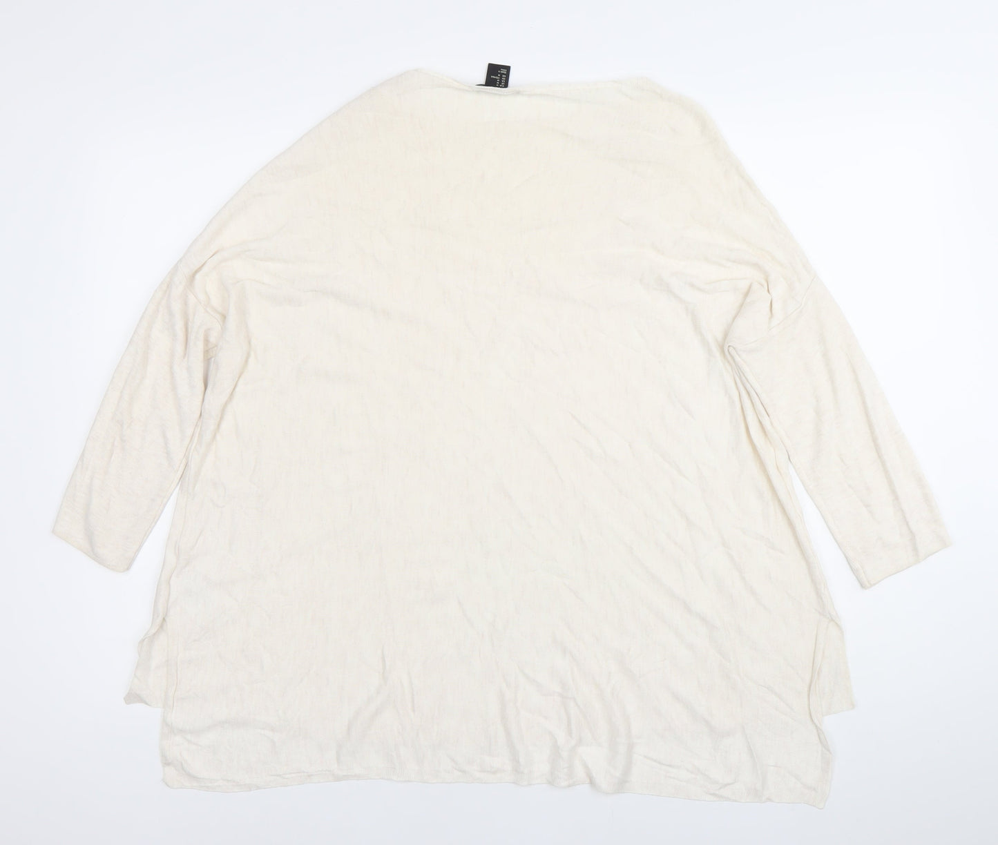 Womens UK Size 12 H&M Ivory Tunic Blouse