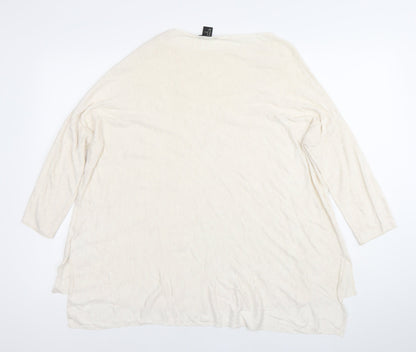 Womens UK Size 12 H&M Ivory Tunic Blouse
