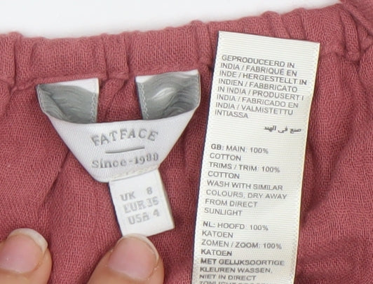 Womens UK Size 8 FatFace Pink Camisole Tank