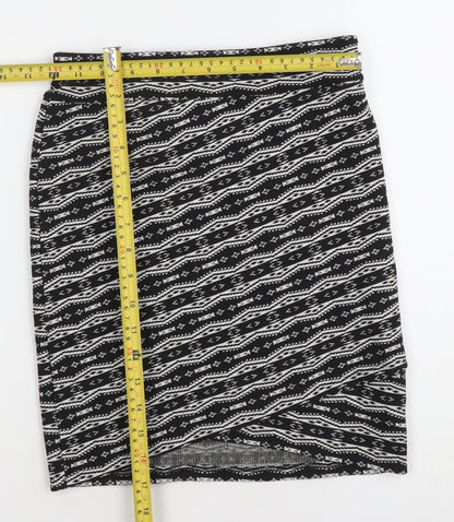 Womens UK Size S Stradivarius Straight & Pencil Jersey Skirt