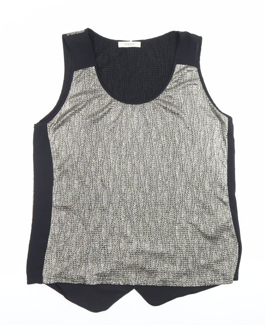 Womens UK Size L Oasis Multicoloured Basic Tank