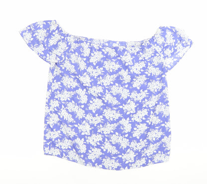 Womens UK Size 10 Oasis Blue Tunic Blouse