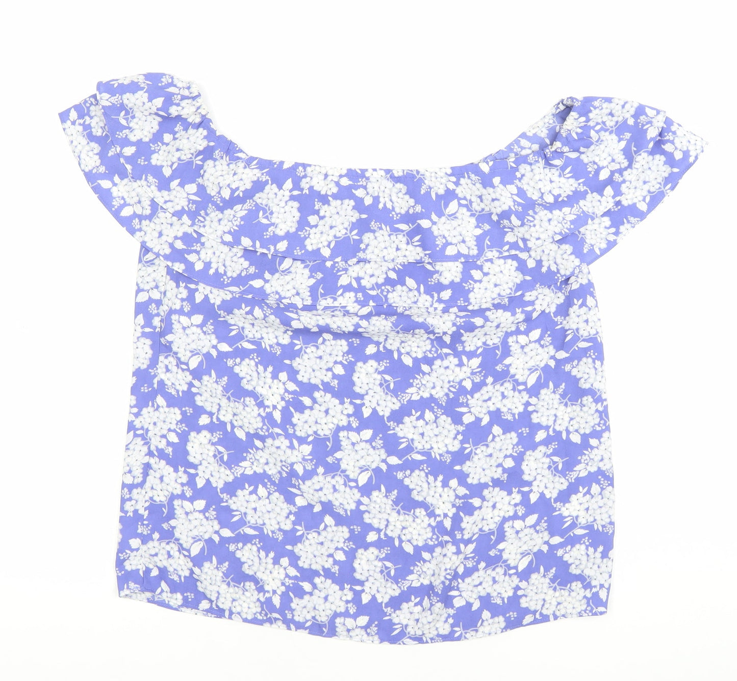 Womens UK Size 10 Oasis Blue Tunic Blouse