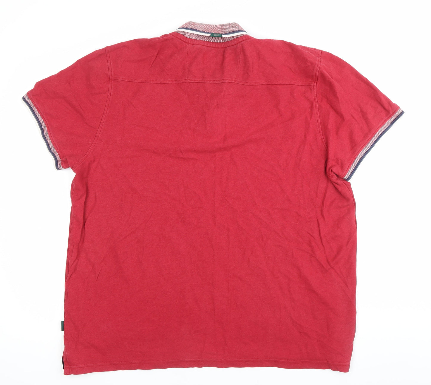 Racing Green Men’s Red Cotton Polo Shirt XL Casual Summer Top