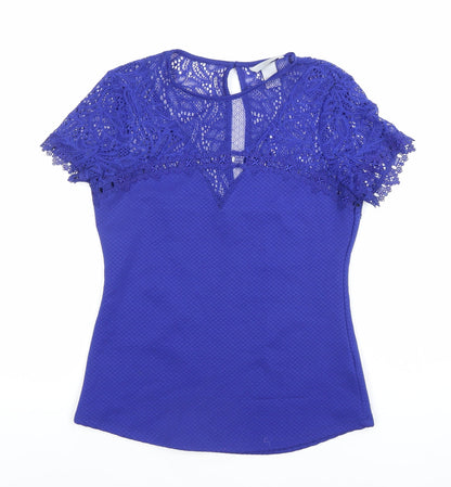Womens UK Size S H&M Blue Tunic Blouse