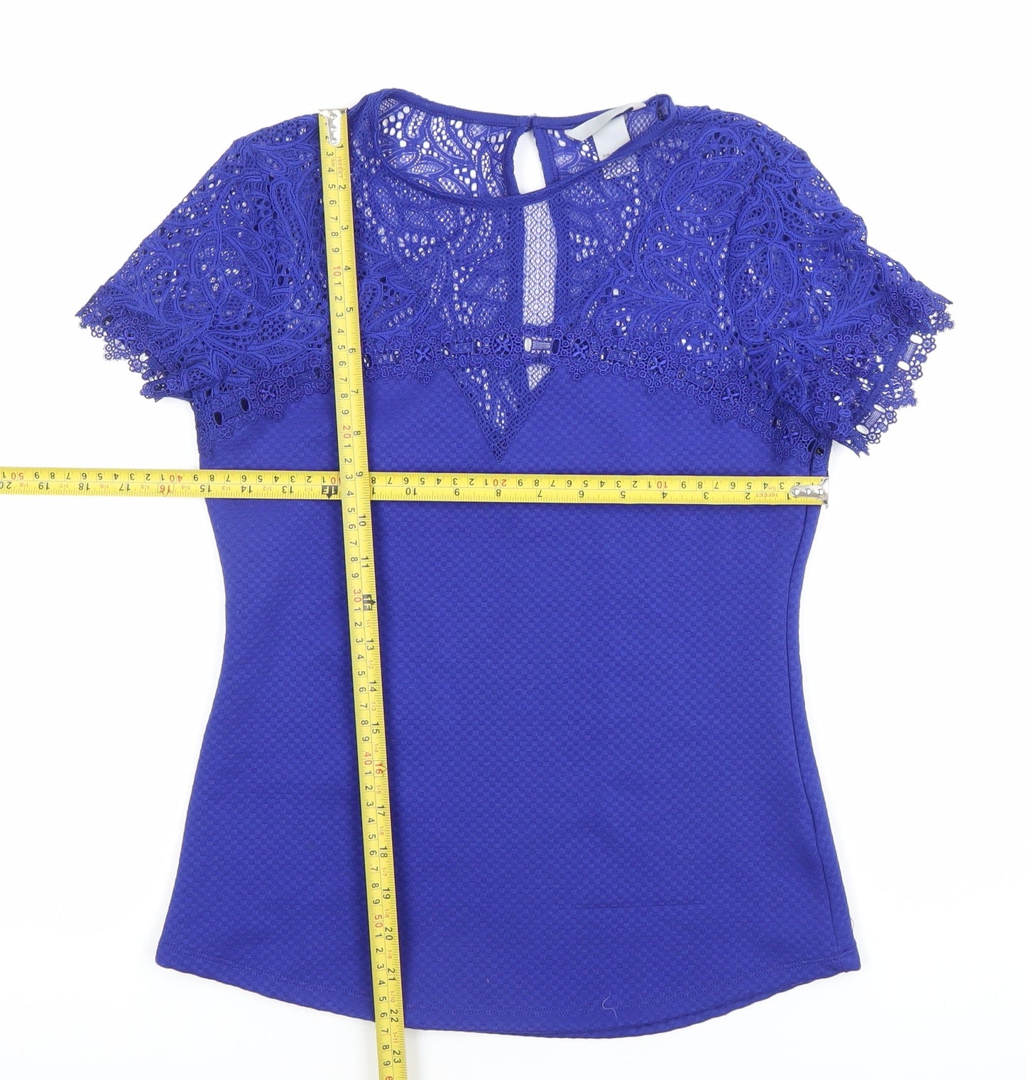 Womens UK Size S H&M Blue Tunic Blouse