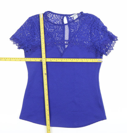Womens UK Size S H&M Blue Tunic Blouse