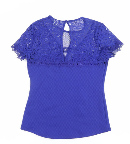 Womens UK Size S H&M Blue Tunic Blouse