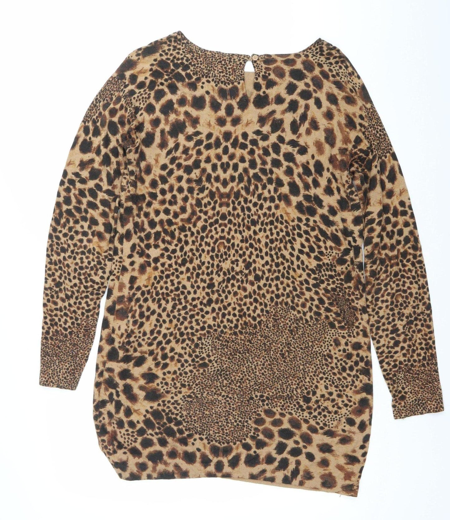 Womens UK Size 12 NEXT Brown Tunic Jumper