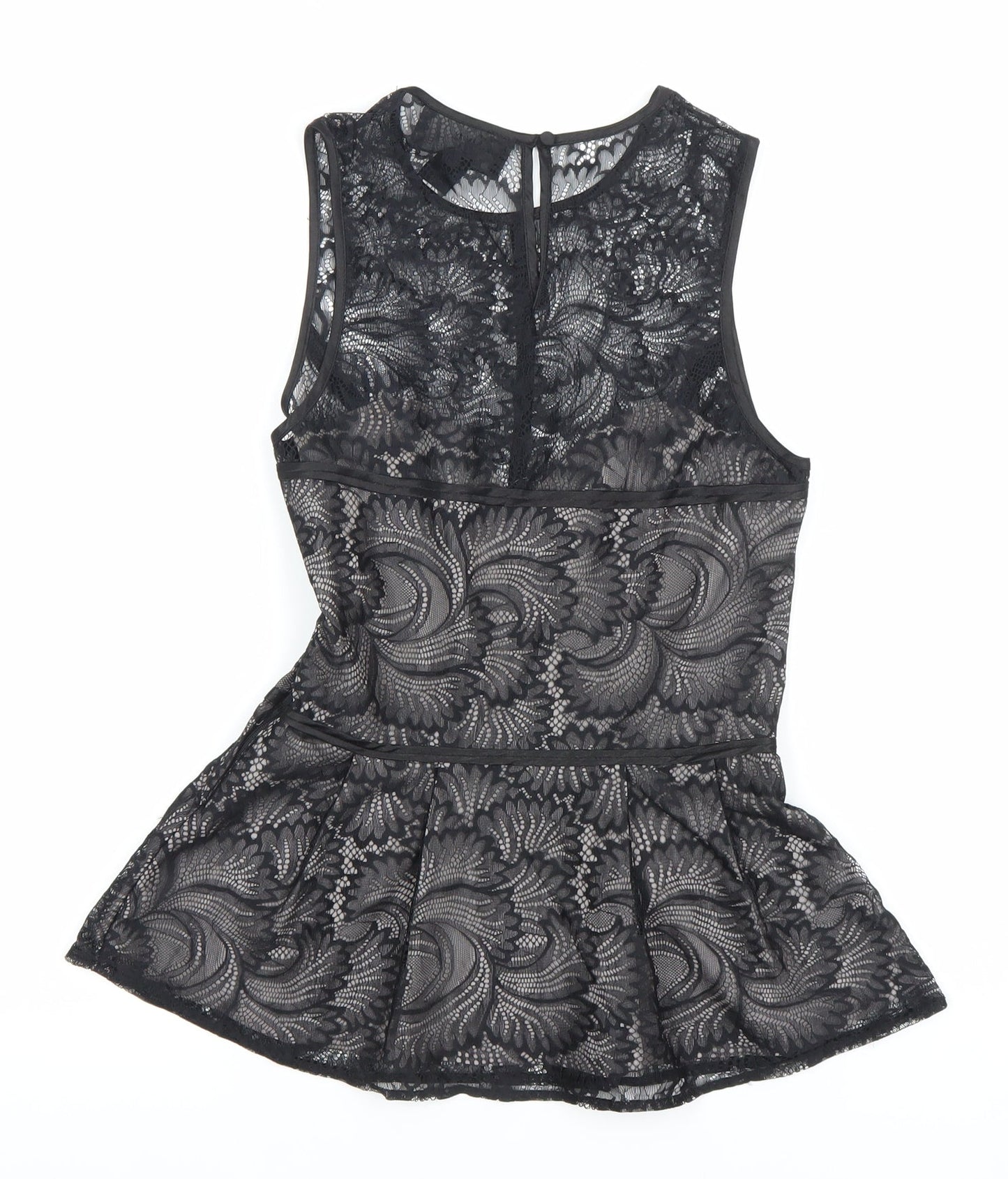 Womens UK Size 8 H&M Black Camisole Blouse