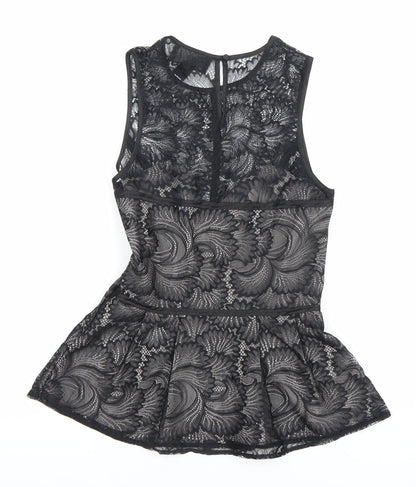 Womens UK Size 8 H&M Black Camisole Blouse