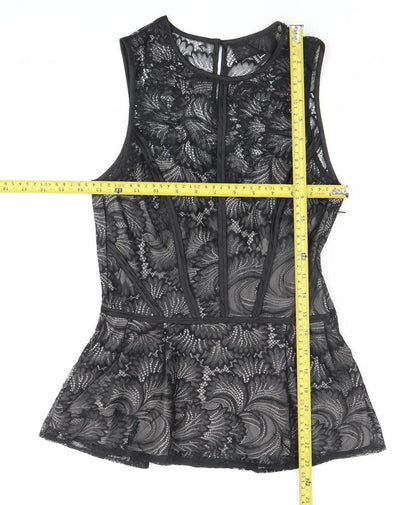 Womens UK Size 8 H&M Black Camisole Blouse