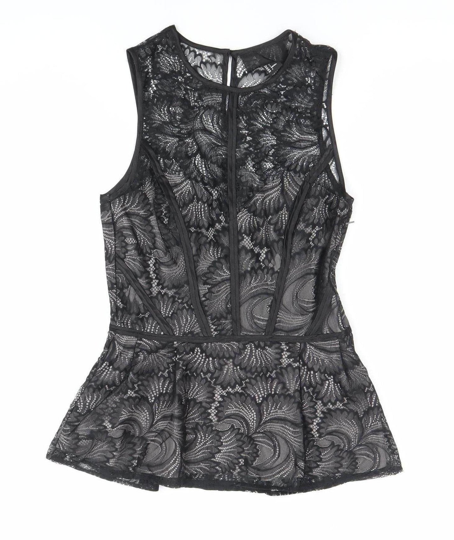 Womens UK Size 8 H&M Black Camisole Blouse