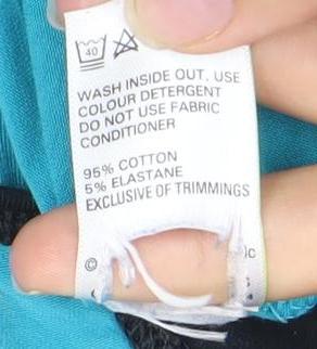 Marks and Spencer Womens Blue Black Size 16 T-Shirt Top Lightweight