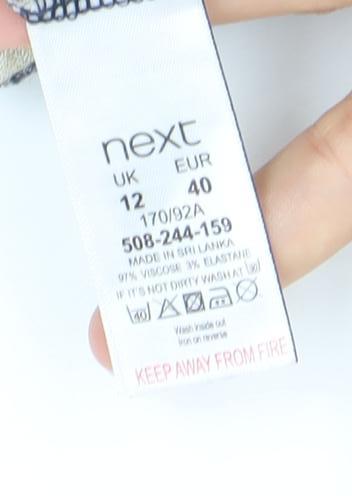 Next Womens Multicoloured Floral Wrap Dress Size 12 Sleeveless V-Neck