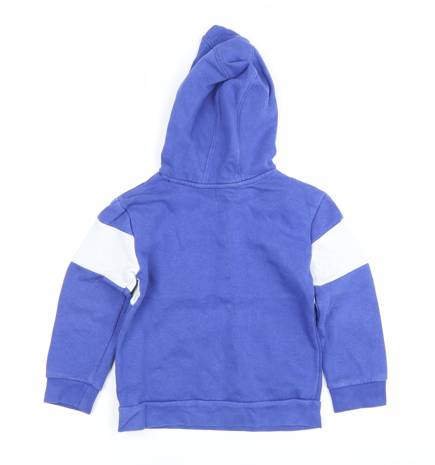 Reebok Boys Blue 5-6 Years Pullover Hoodie with Logo Graphic