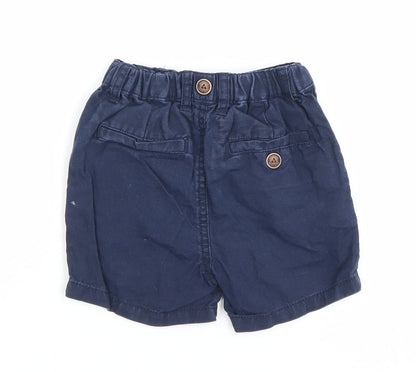 Next Unisex Baby & Toddler Blue Linen Blend Shorts 18-24 Months