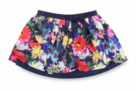Marks and Spencer Girls Multicoloured Floral Pleated Skirt 6-7 Yrs