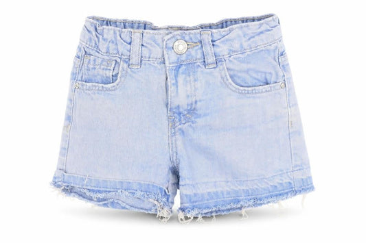 Denim Co. Girls Blue Denim Cut-Off Shorts 5-6 Years Casual Summer Elastic Waist