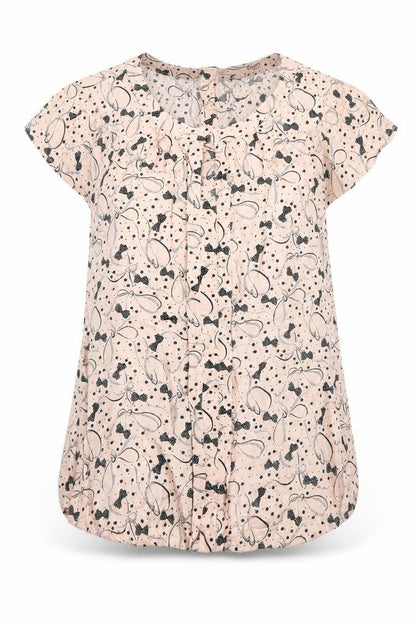 Womens UK Size 10 Warehouse Pink Tunic Blouse