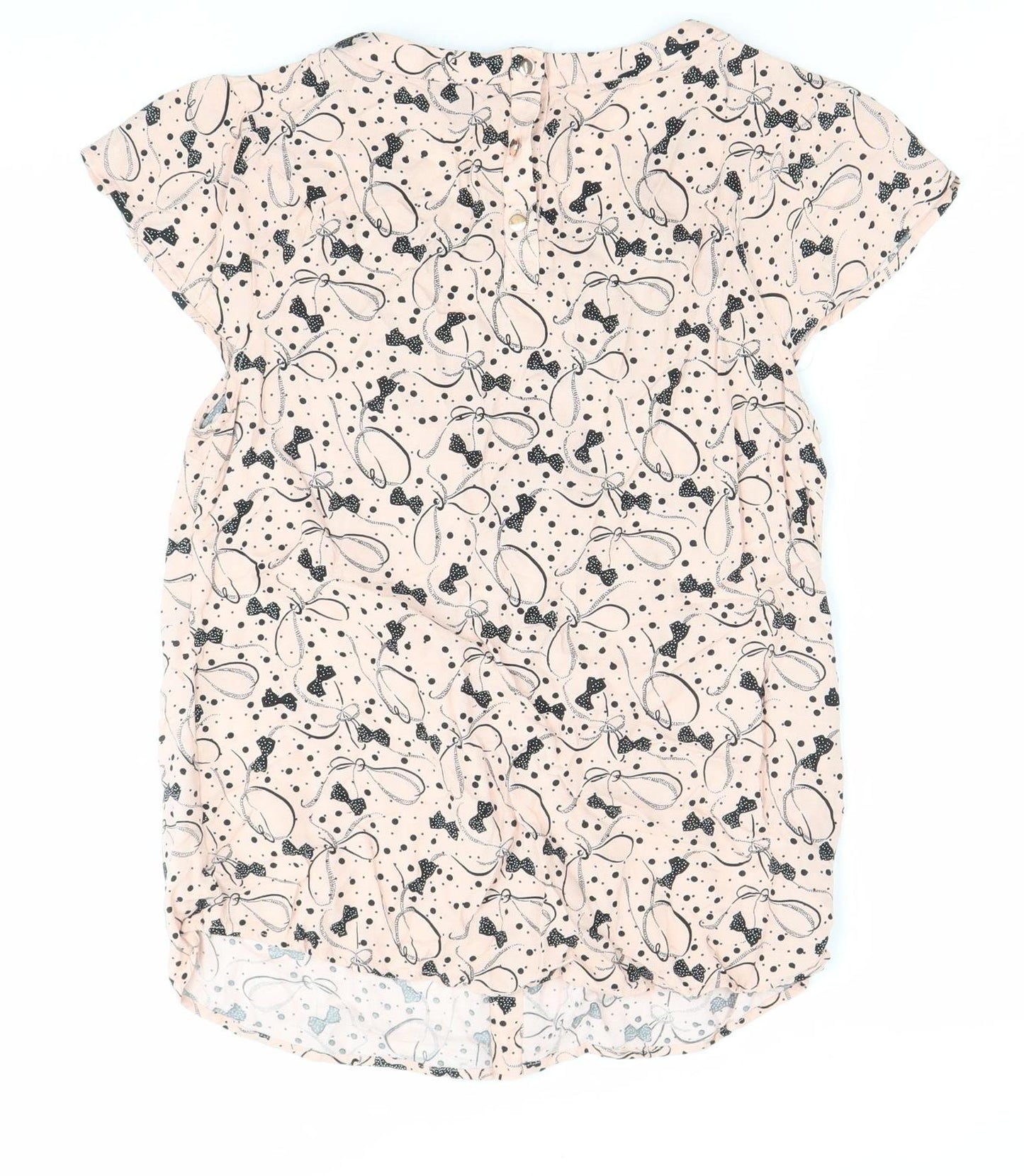 Womens UK Size 10 Warehouse Pink Tunic Blouse
