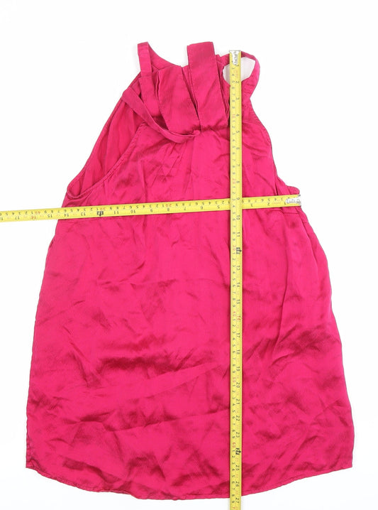 Womens UK Size 8 NEXT Pink Camisole Blouse