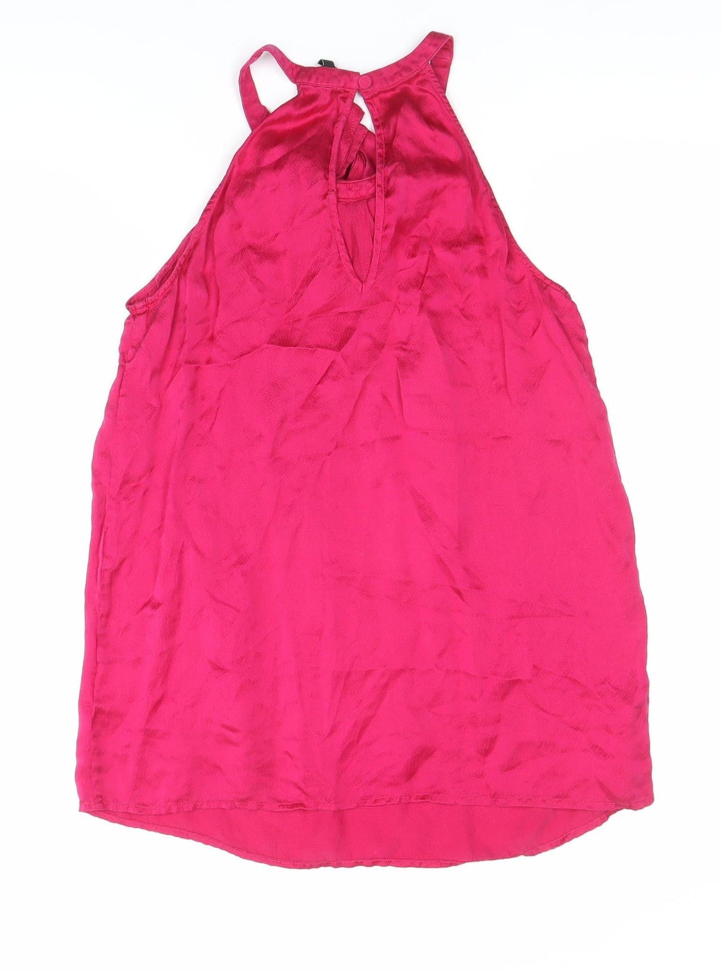 Womens UK Size 8 NEXT Pink Camisole Blouse