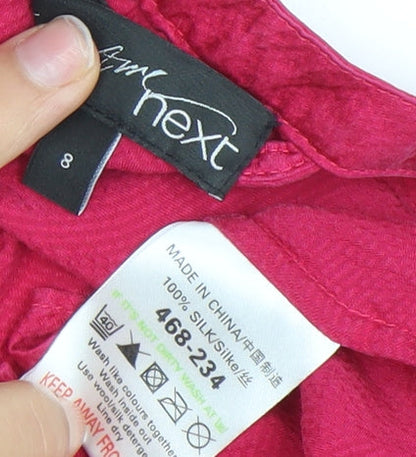Womens UK Size 8 NEXT Pink Camisole Blouse