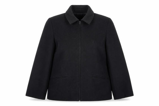 Style by EWM Women’s Black Size 14 Zip Jacket Workwear Classic