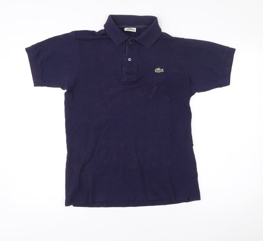 Lacoste Men’s Blue Cotton Polo Shirt S Short Sleeve Classic Fit