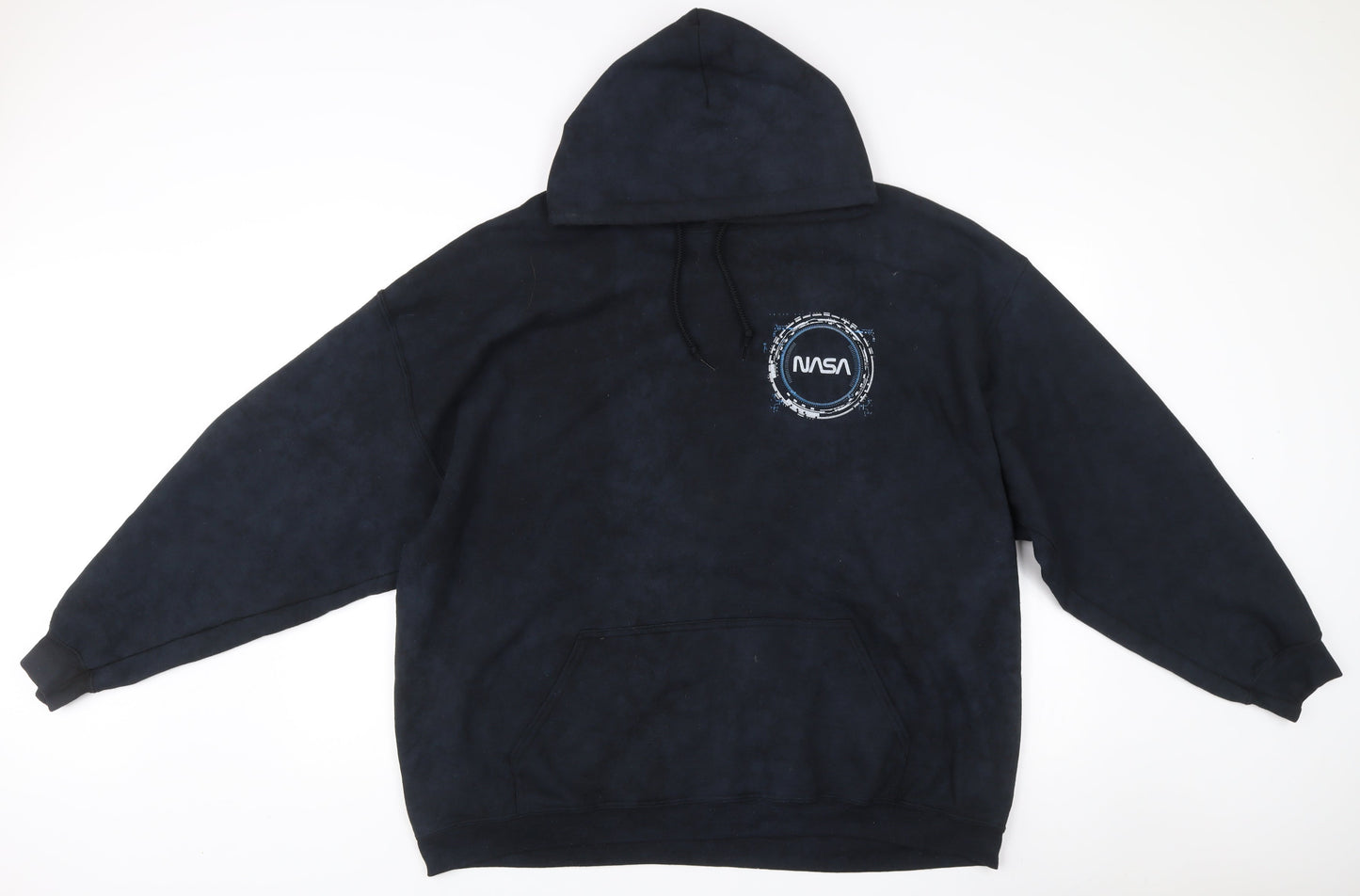 Mens UK Size M NASA Black Pullover Hoodie