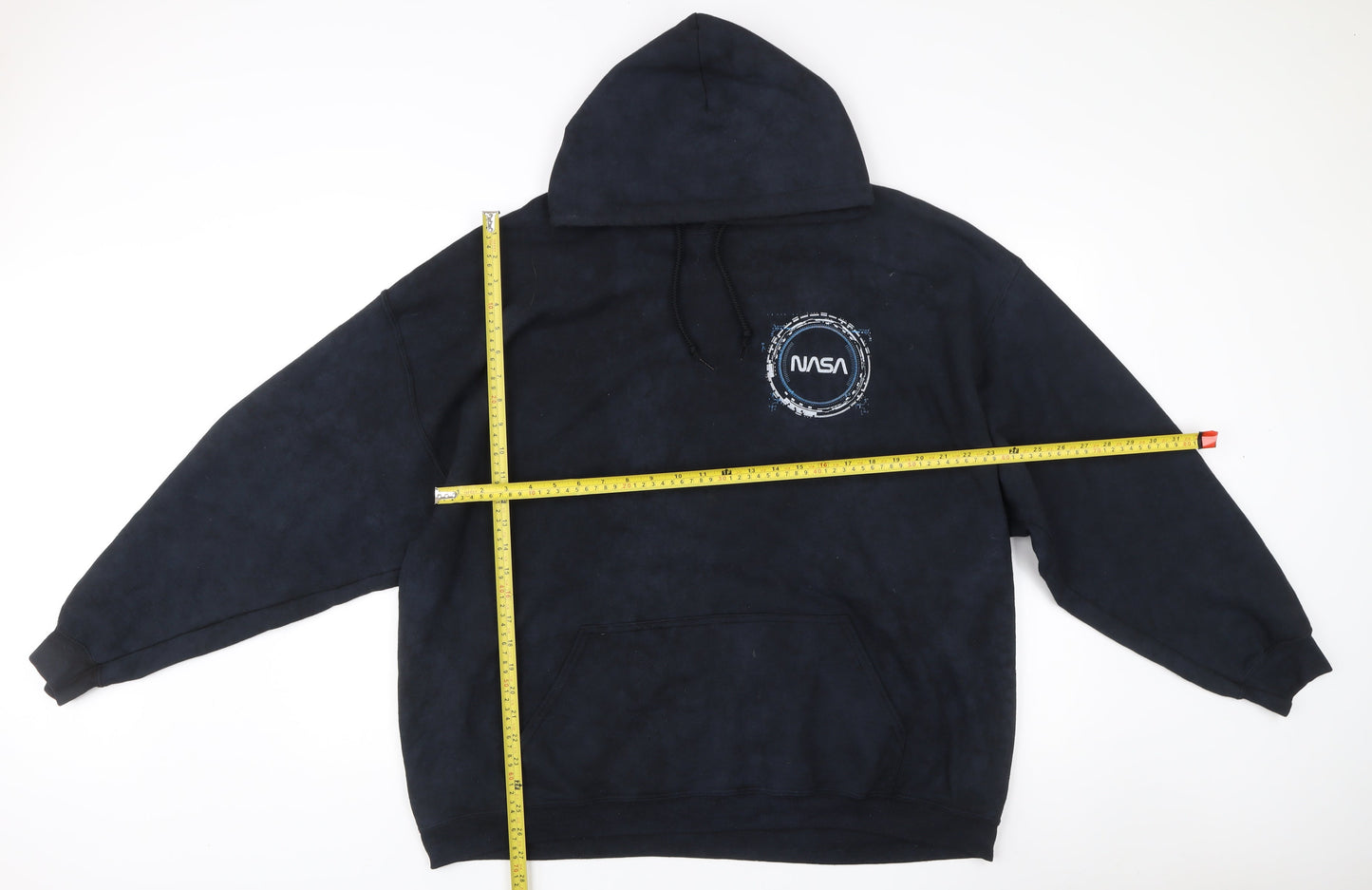 Mens UK Size M NASA Black Pullover Hoodie