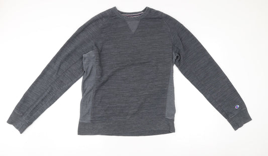 Mens UK Size L Champion Grey Pullover Sweatshirt