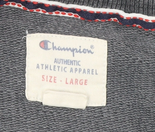 Mens UK Size L Champion Grey Pullover Sweatshirt