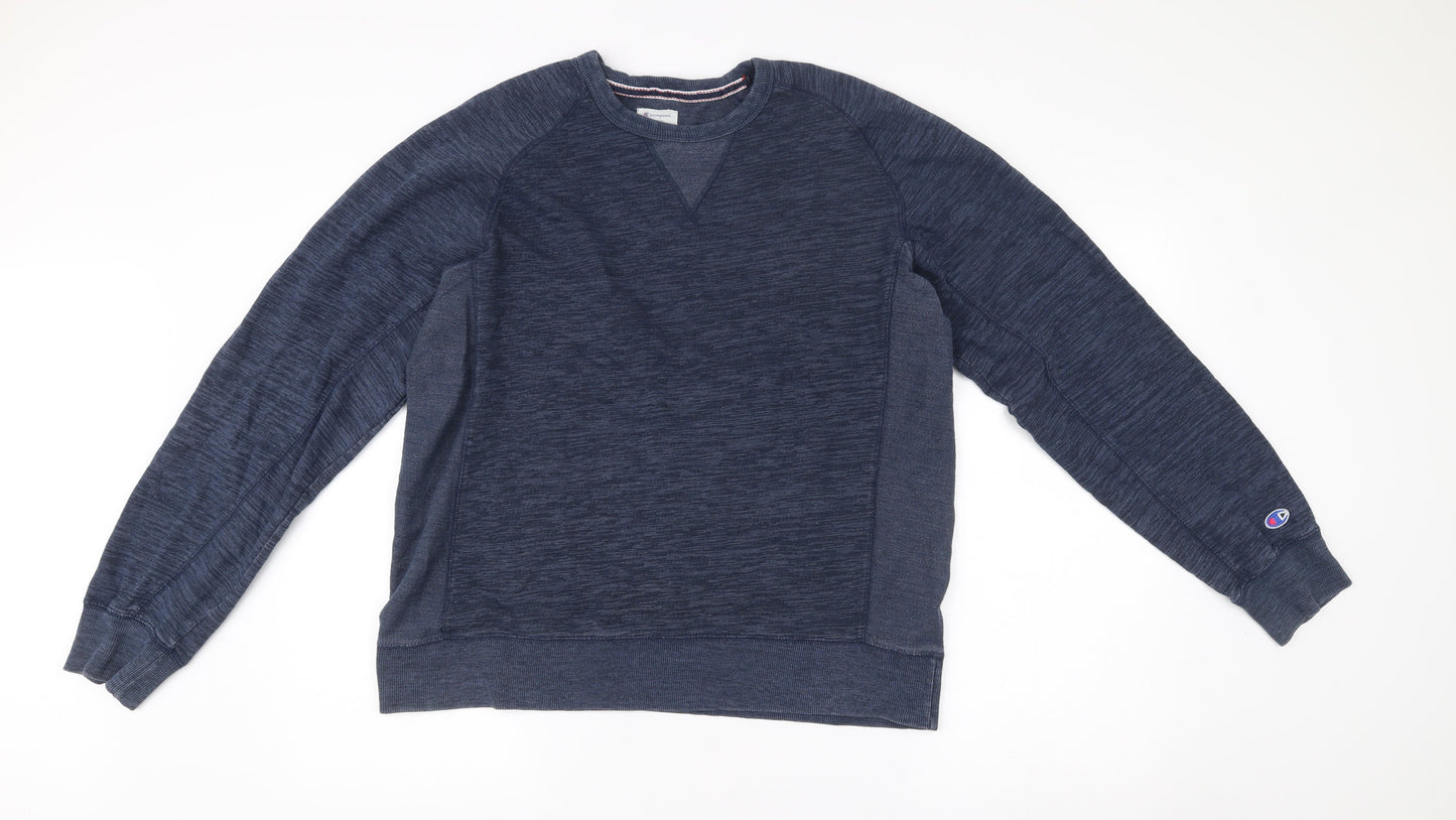 Mens UK Size L Champion Blue Pullover Sweatshirt